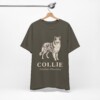 Collie Latin Shirt, Vintage Dog Sketch Tee, Dog Latin Gift