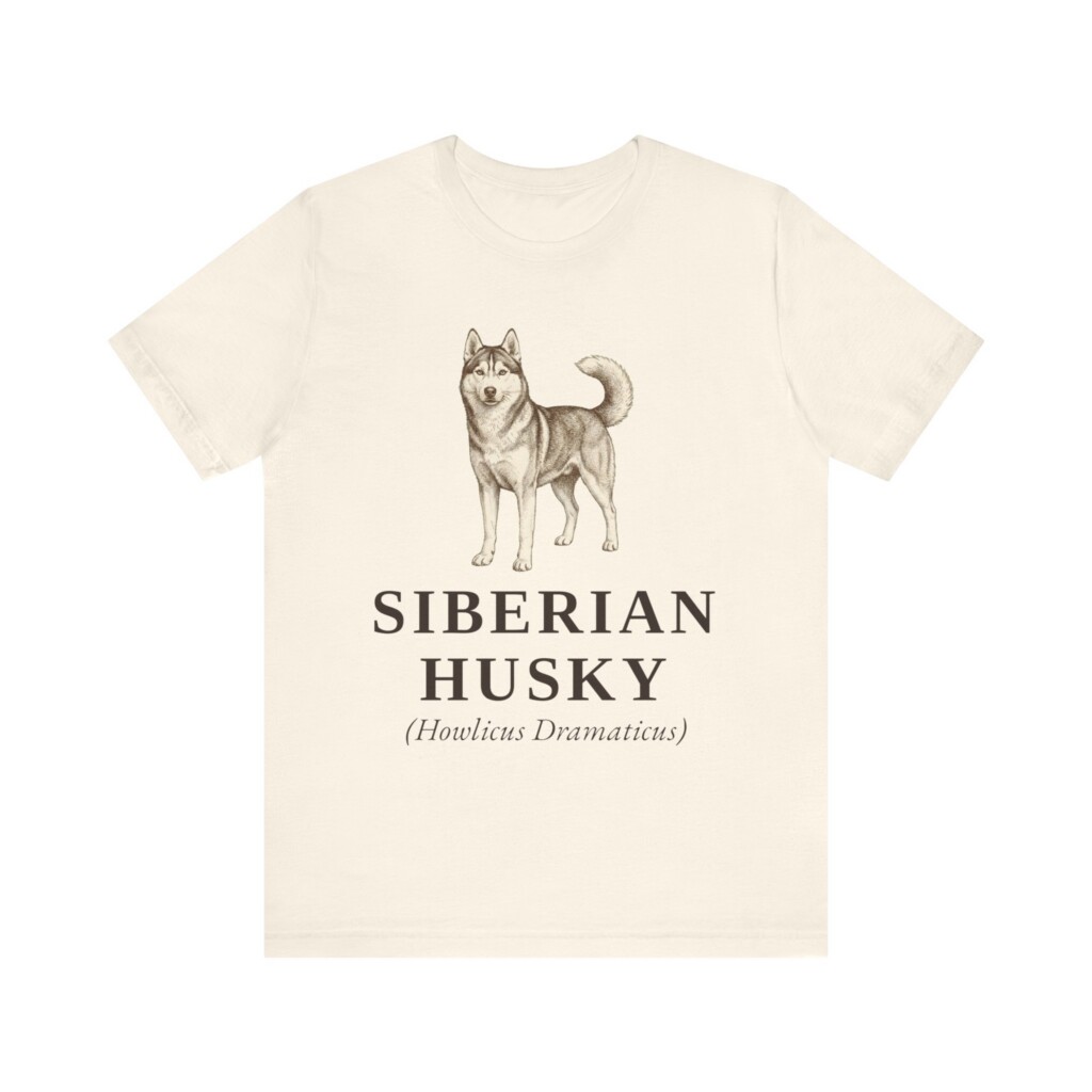 Siberian Husky Latin Shirt, Vintage Dog Sketch Tee, Dog Latin Gift Siberian Husky Latin Shirt, Vintage Dog Sketch Tee, Dog Latin Gift