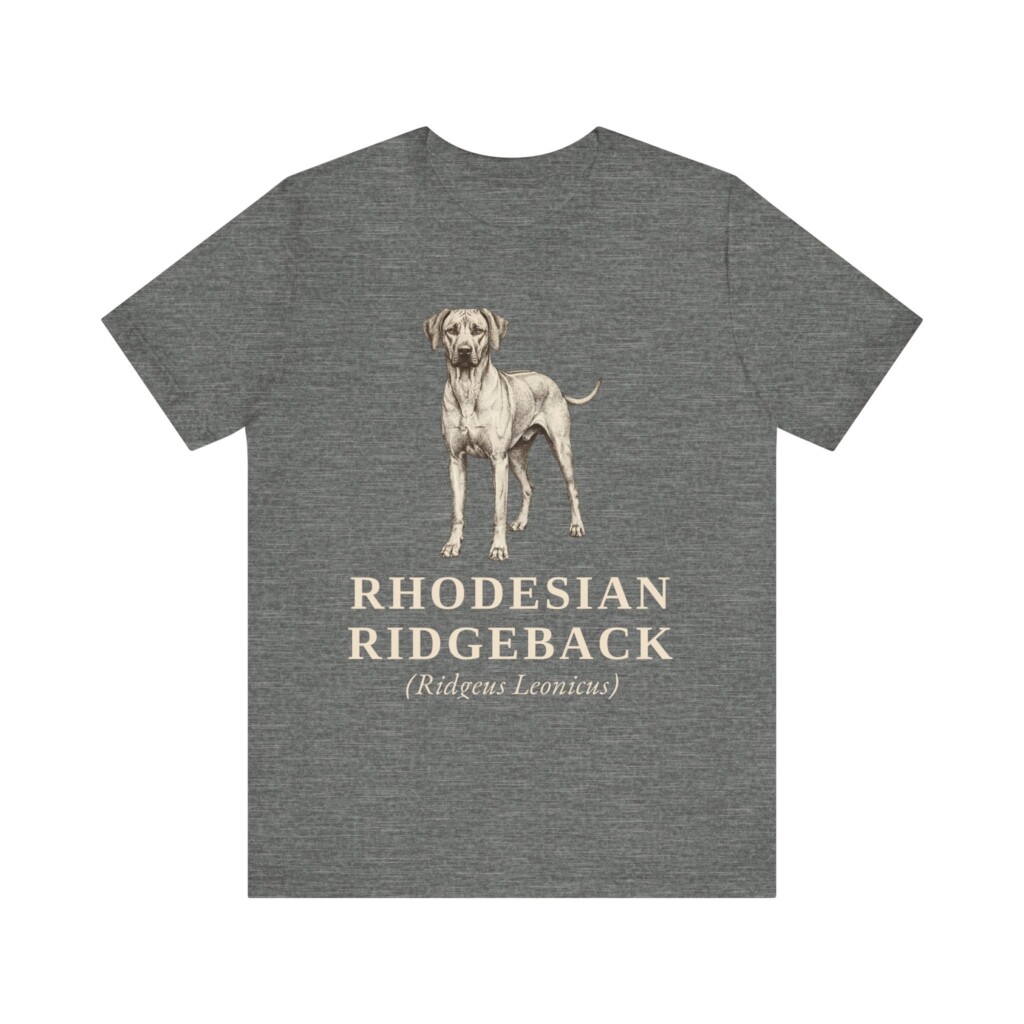Rhodesian Ridgeback Latin Shirt, Vintage Dog Sketch Tee, Dog Latin Gift