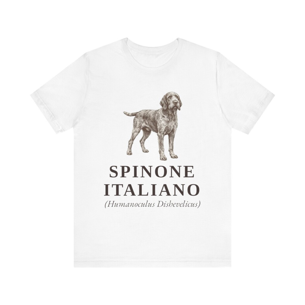 Spinone Italiano Latin Shirt, Vintage Dog Sketch Tee, Dog Latin Gift