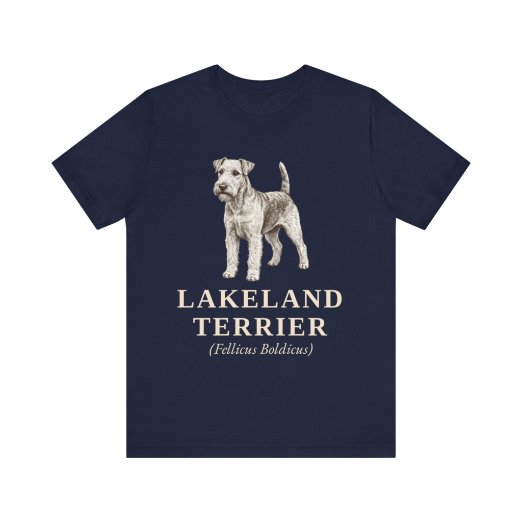 Lakeland Terrier Latin Shirt, Vintage Dog Sketch Tee, Dog Latin Gift