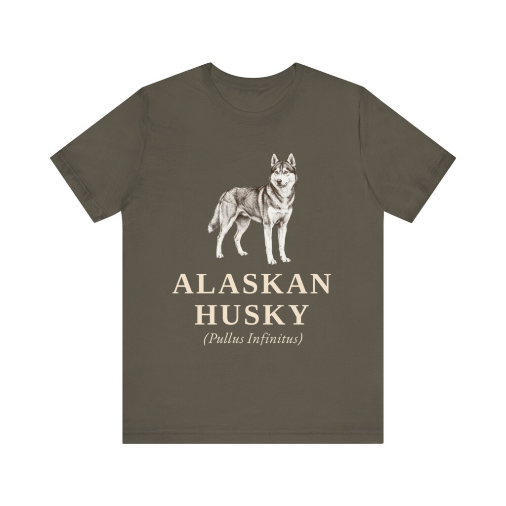 Alaskan Husky Latin Shirt, Vintage Dog Sketch Tee, Dog Latin Gift Alaskan Husky Latin Shirt, Vintage Dog Sketch Tee, Dog Latin Gift