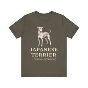 Japanese Terrier Latin Shirt, Vintage Dog Sketch Tee, Dog Latin Gift