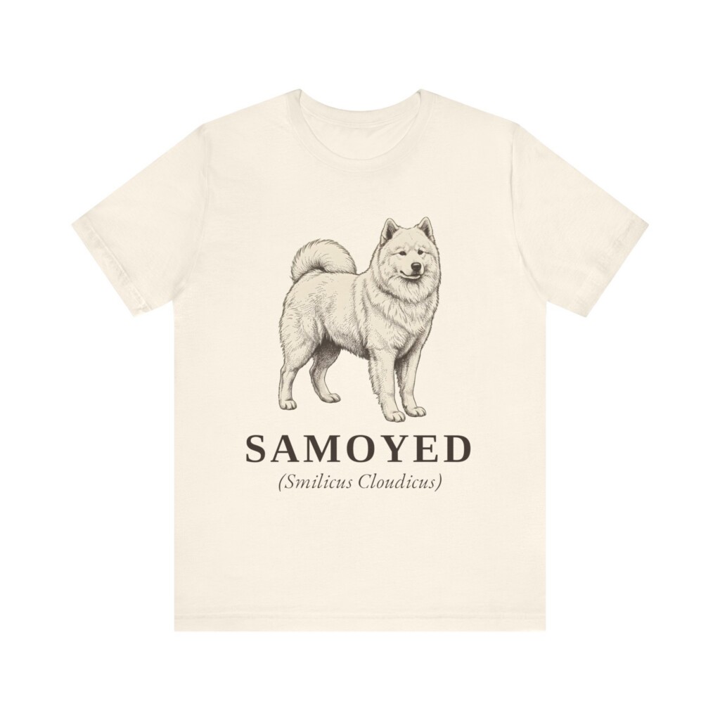Samoyed Latin Shirt, Vintage Dog Sketch Tee, Dog Latin Gift