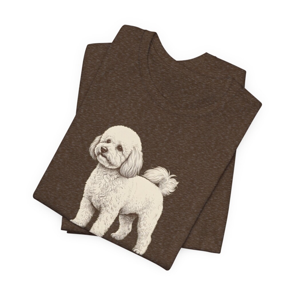 Bichon Frise Latin Shirt, Vintage Dog Sketch Tee, Dog Latin Gift