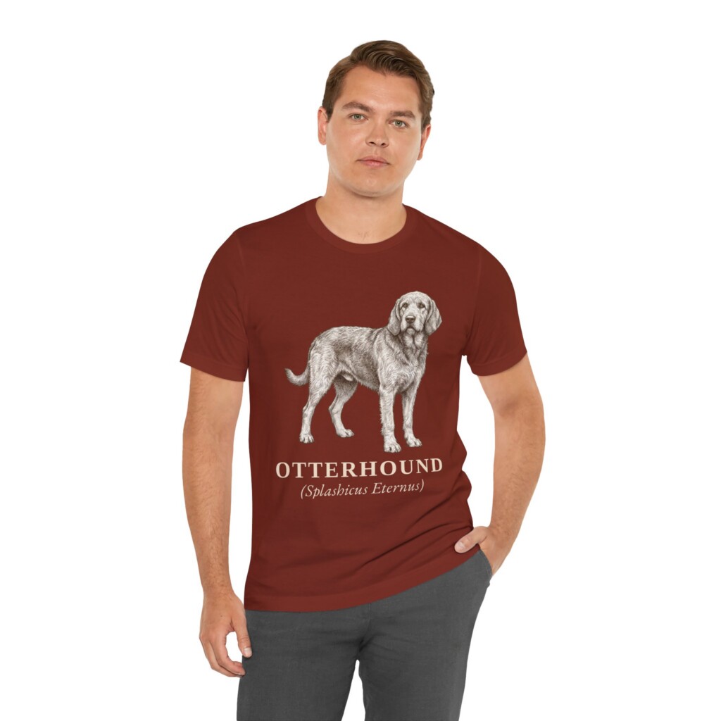 Otterhound Latin Shirt, Vintage Dog Sketch Tee, Dog Latin Gift