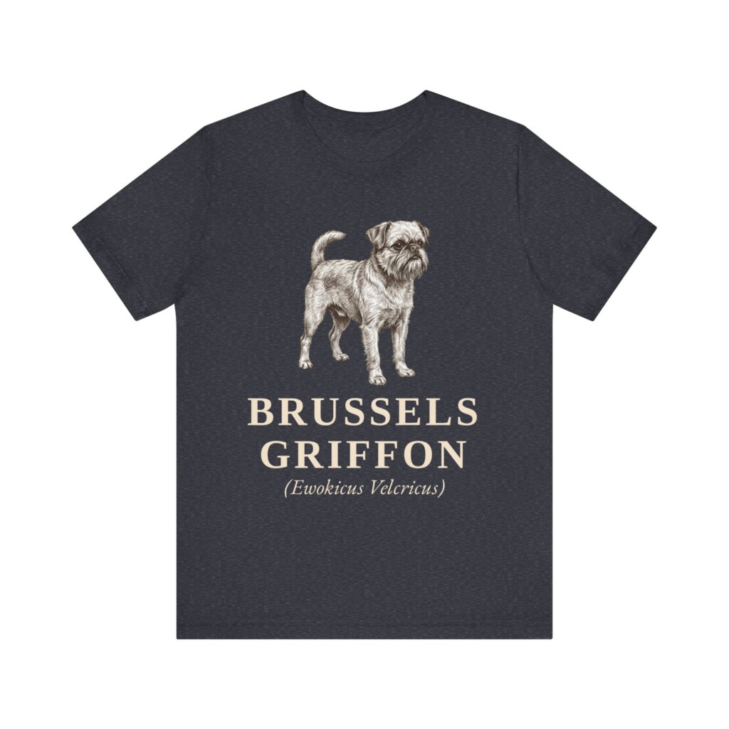 Brussels Griffon Latin Shirt, Vintage Dog Sketch Tee, Dog Latin Gift
