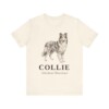 Collie Latin Shirt, Vintage Dog Sketch Tee, Dog Latin Gift