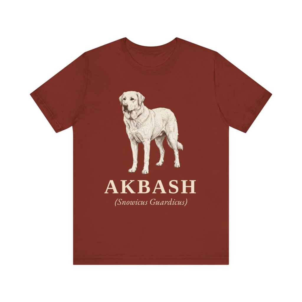 Akbash Latin Shirt, Vintage Dog Sketch Tee, Dog Latin Gift