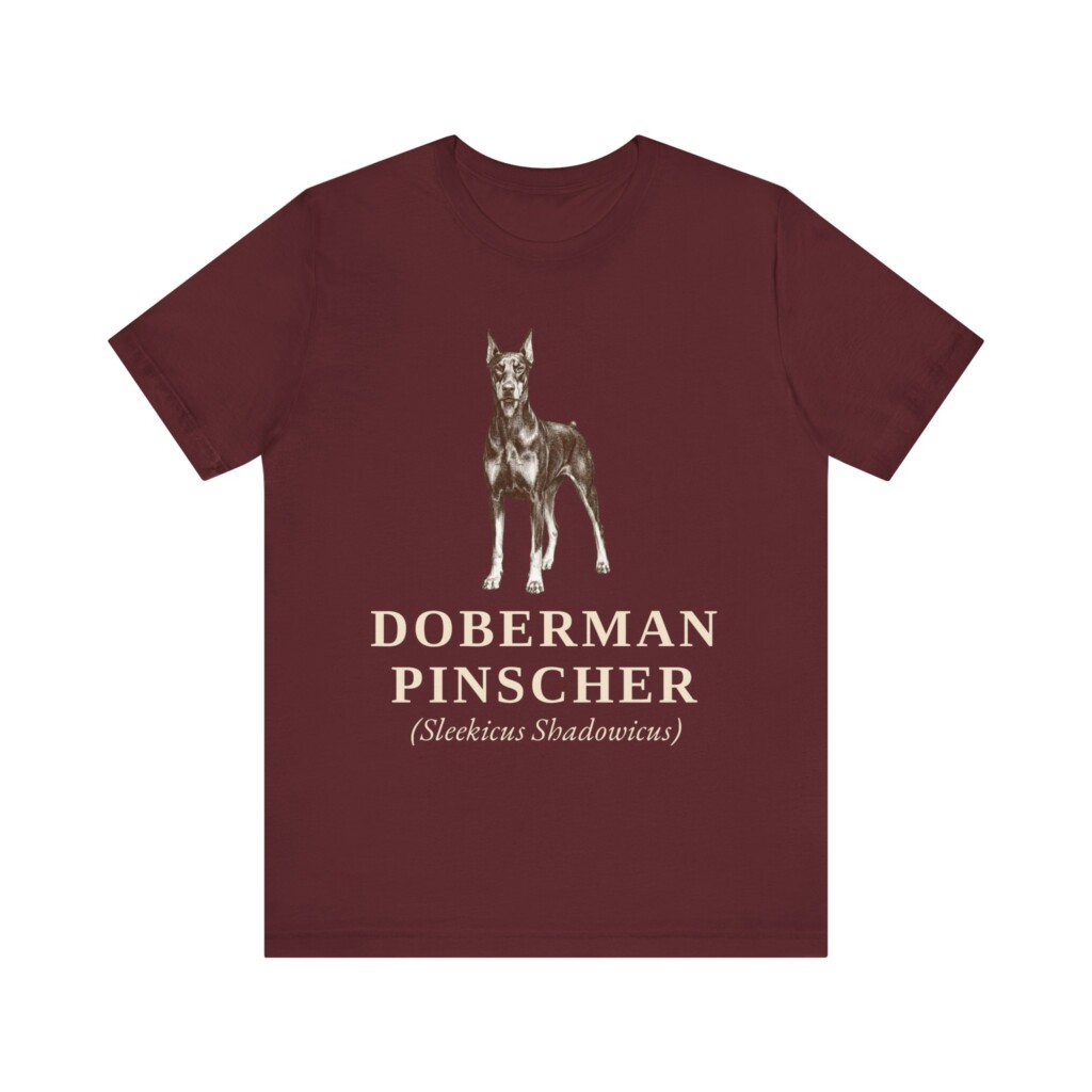 Doberman Pinscher Latin Shirt, Vintage Dog Sketch Tee, Dog Latin Gift Doberman Pinscher Latin Shirt, Vintage Dog Sketch Tee, Dog Latin Gift