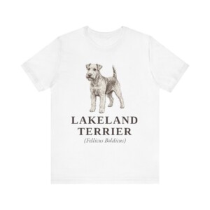 Lakeland Terrier Latin Shirt, Vintage Dog Sketch Tee, Dog Latin Gift