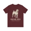 Shar-Pei Latin Shirt, Vintage Dog Sketch Tee, Dog Latin Gift