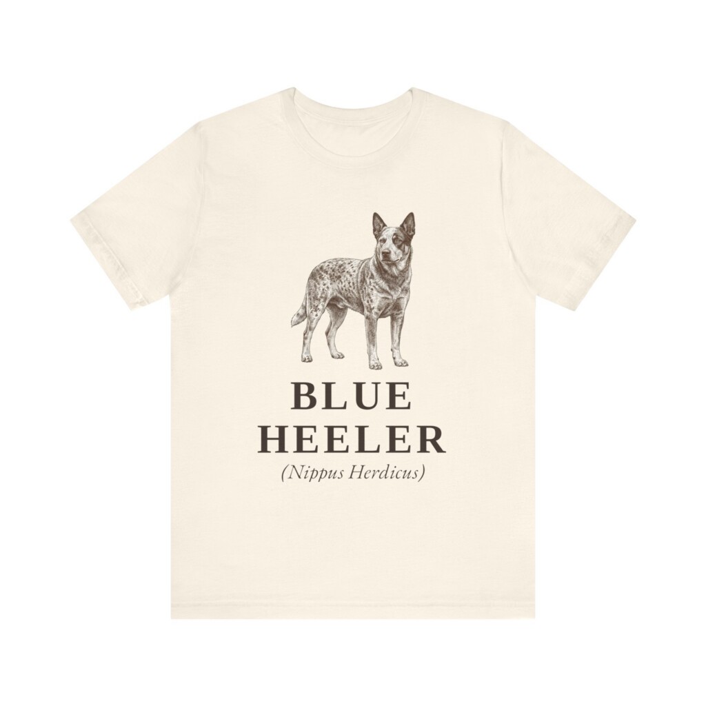 Blue Heeler Latin Shirt, Vintage Dog Sketch Tee, Dog Latin Gift Blue Heeler Latin Shirt, Vintage Dog Sketch Tee, Dog Latin Gift
