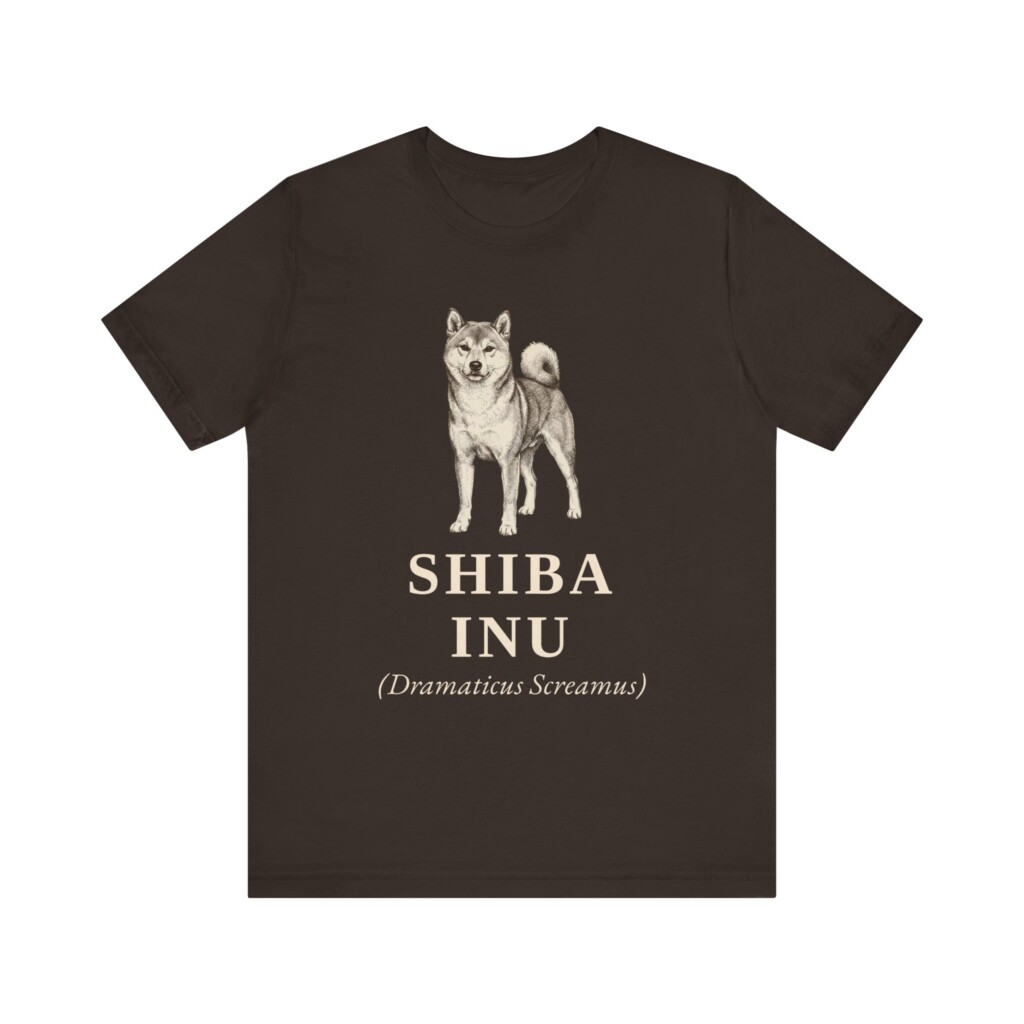 Shiba Inu Latin Shirt, Vintage Dog Sketch Tee, Dog Latin Gift
