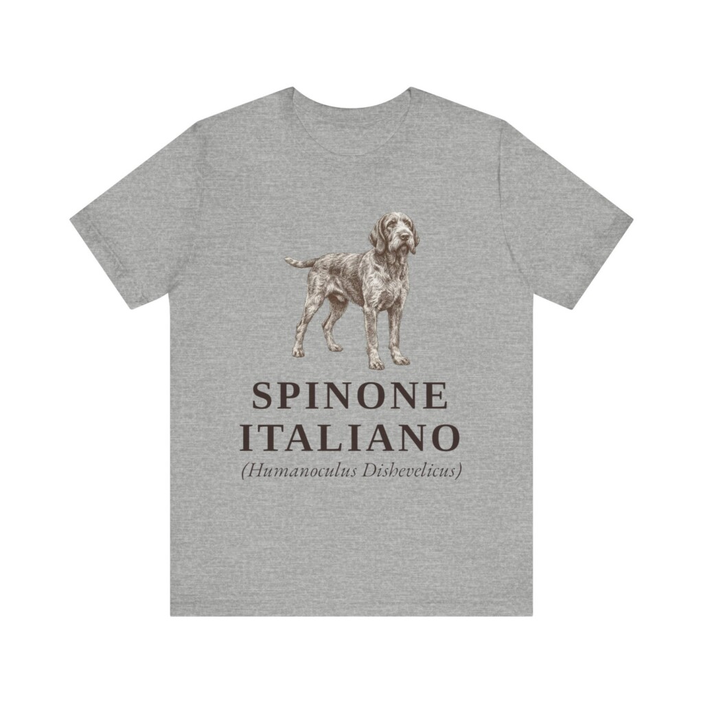 Spinone Italiano Latin Shirt, Vintage Dog Sketch Tee, Dog Latin Gift