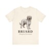 Briard Latin Shirt, Vintage Dog Sketch Tee, Dog Latin Gift
