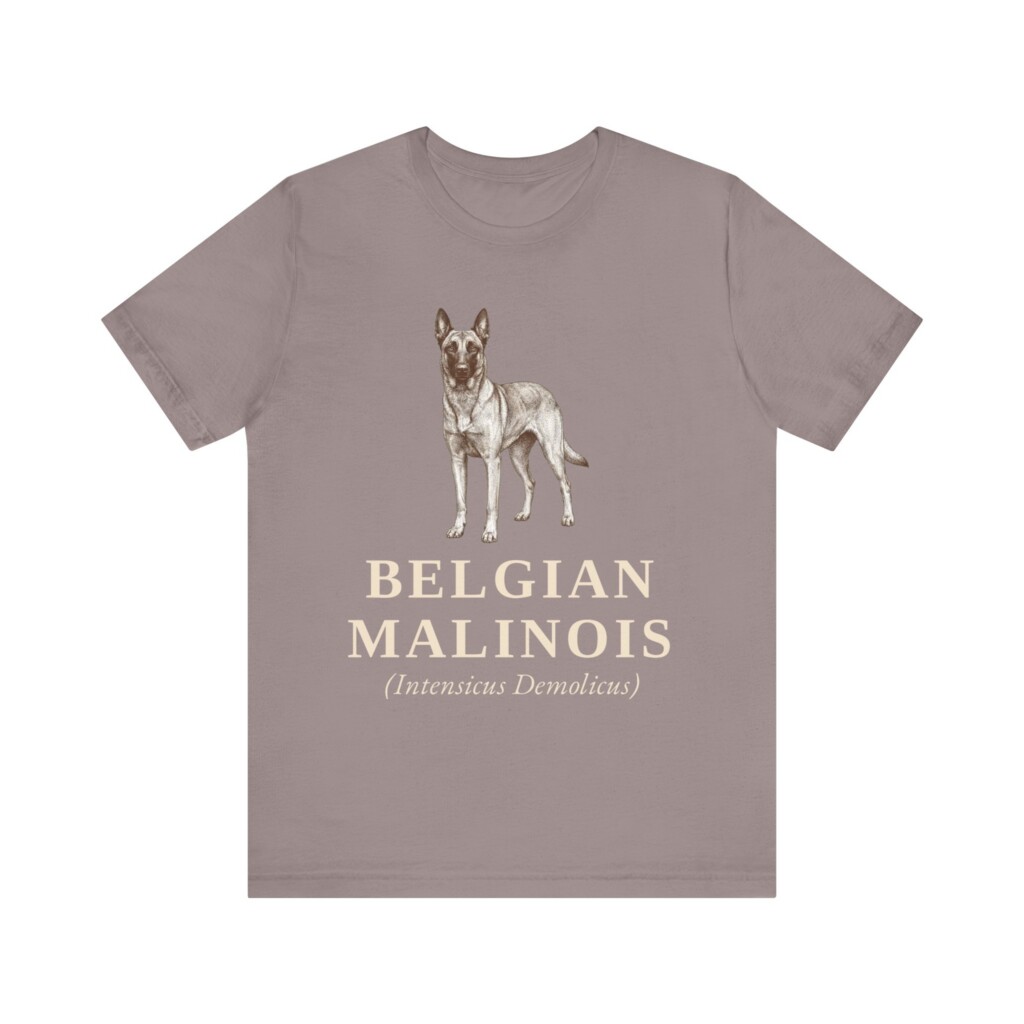 Belgian Malinois Latin Shirt, Vintage Dog Sketch Tee, Dog Latin Gift