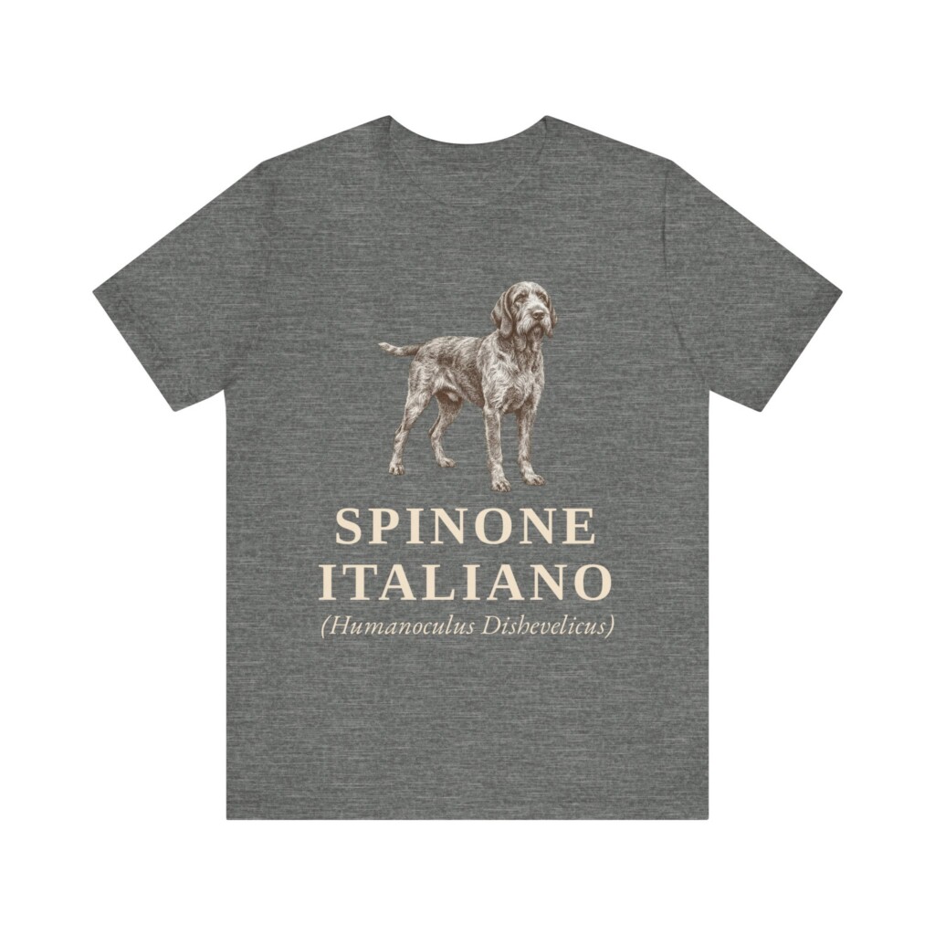 Spinone Italiano Latin Shirt, Vintage Dog Sketch Tee, Dog Latin Gift