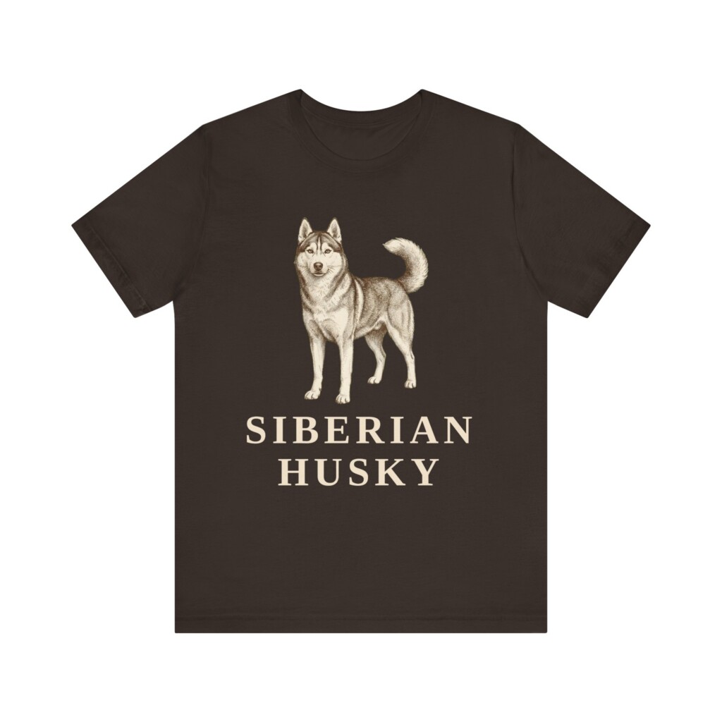 Husky Lover Shirt, Vintage Dog Sketch Tee, Dog Lover Gift