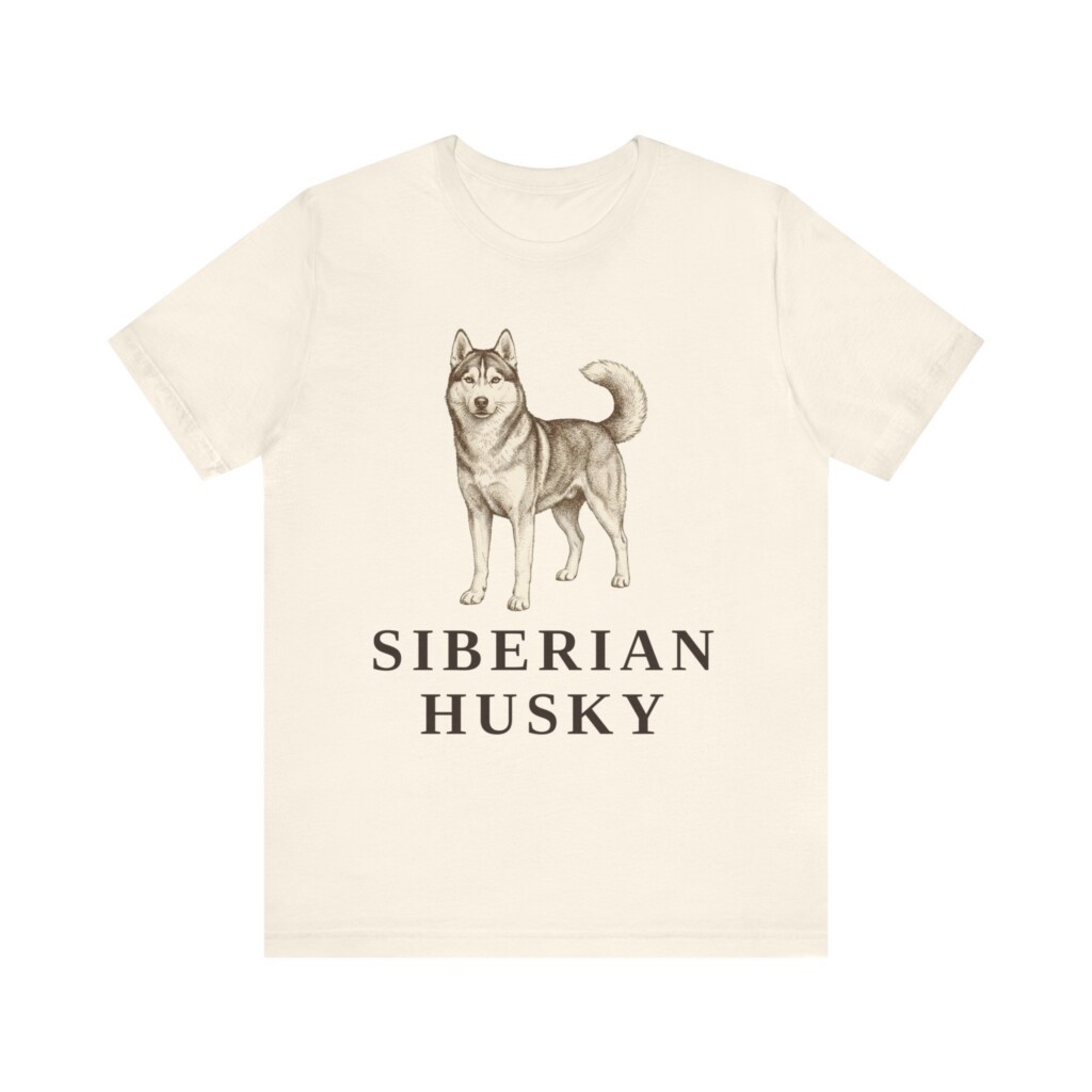 Husky Lover Shirt, Vintage Dog Sketch Tee, Dog Lover Gift