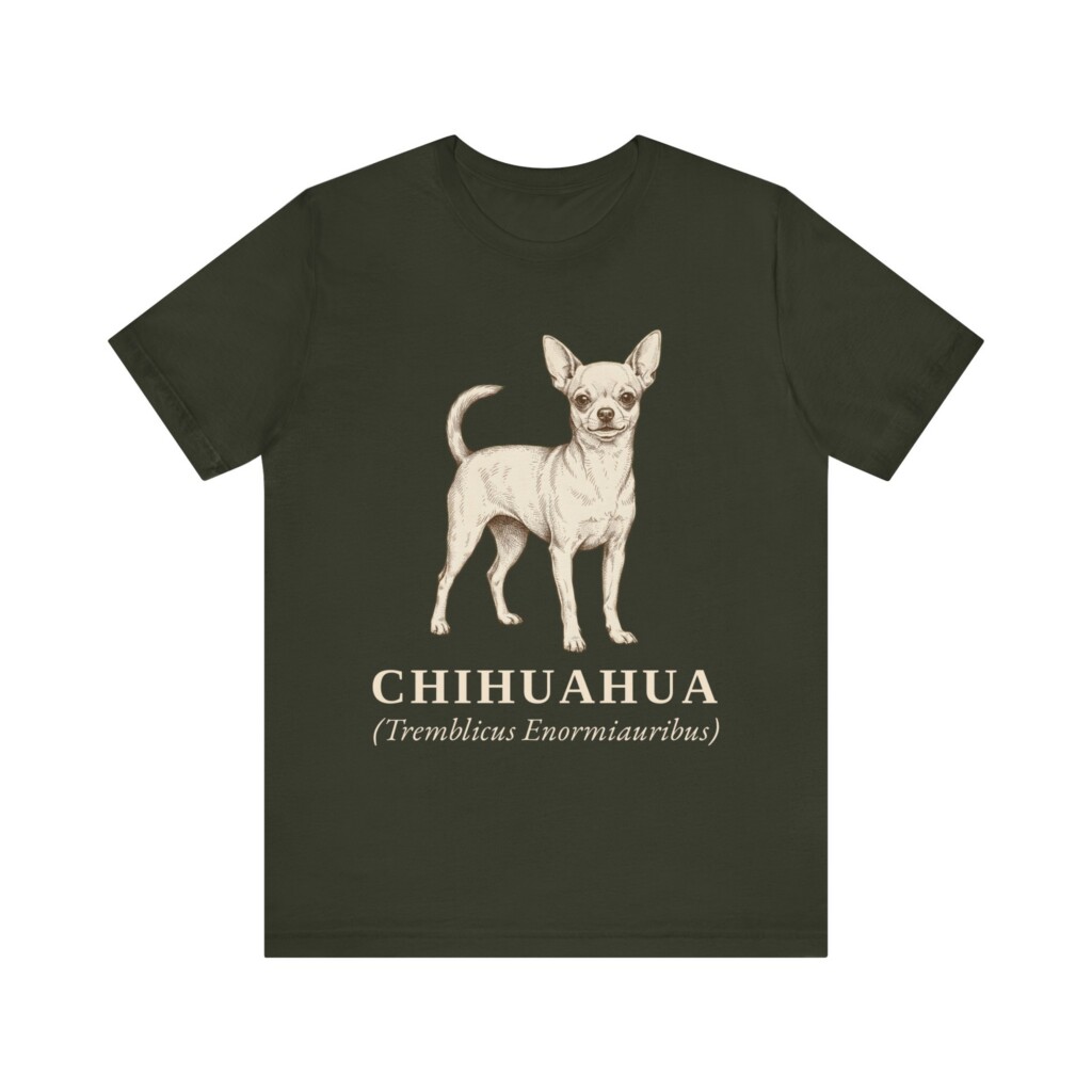 Chihuahua Latin Shirt, Vintage Dog Sketch Tee, Dog Latin Gift