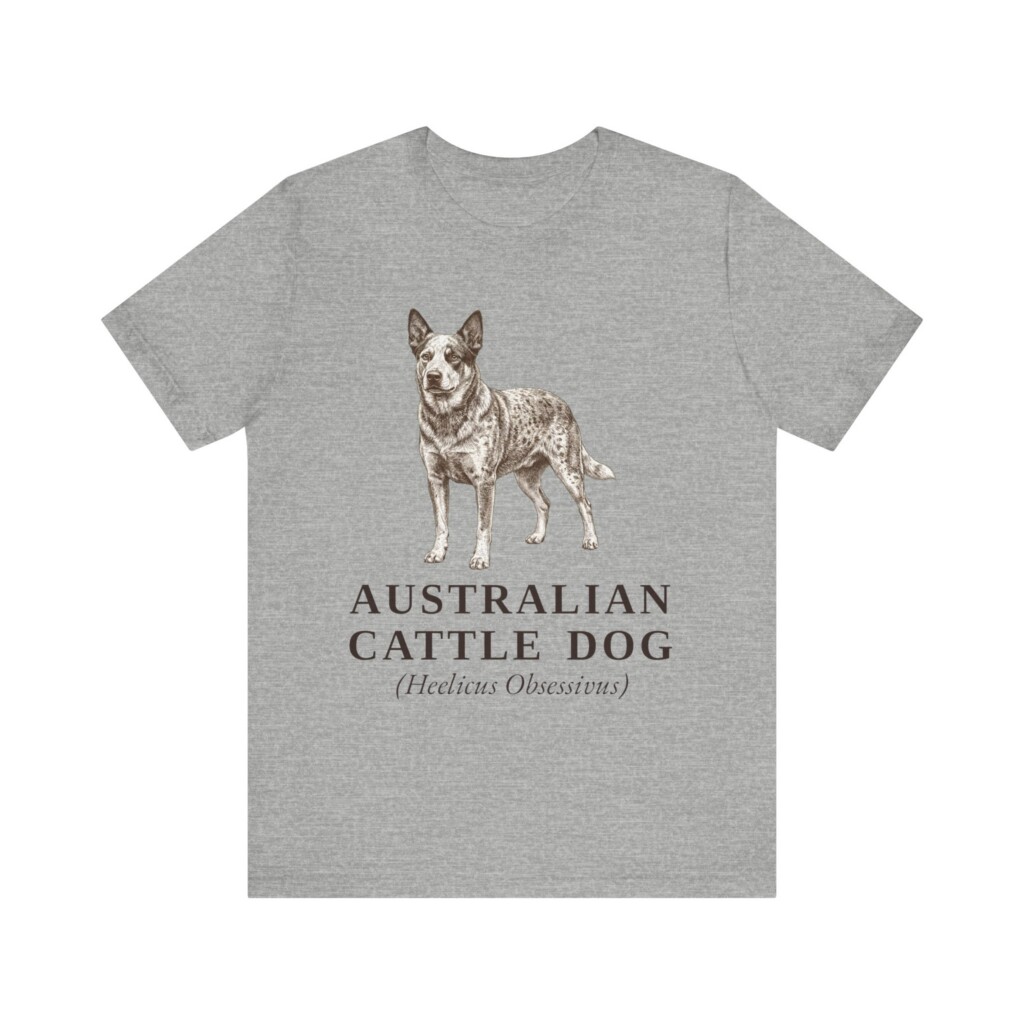 Australian Cattle Dog Latin Shirt, Vintage Dog Sketch Tee, Dog Latin Gift