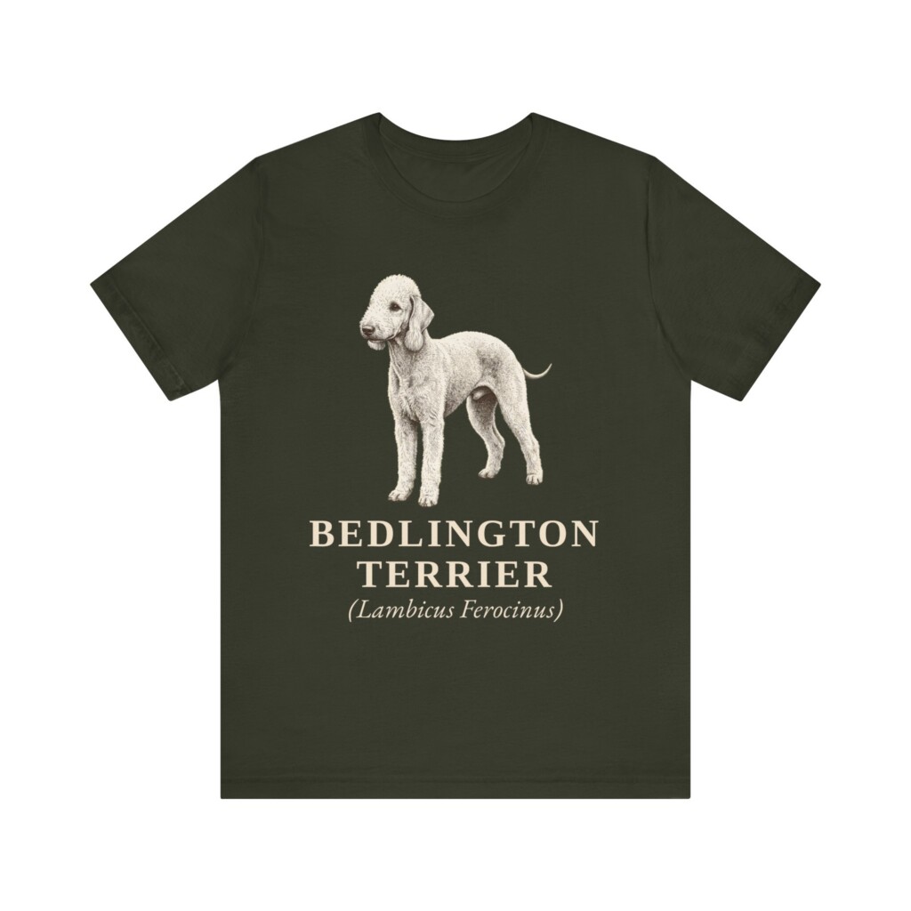 Bedlington Terrier Latin Shirt, Vintage Dog Sketch Tee, Dog Latin Gift Bedlington Terrier Latin Shirt, Vintage Dog Sketch Tee, Dog Latin Gift
