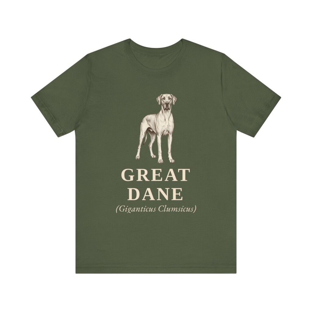 Great Dane Latin Shirt, Vintage Dog Sketch Tee, Dog Latin Gift