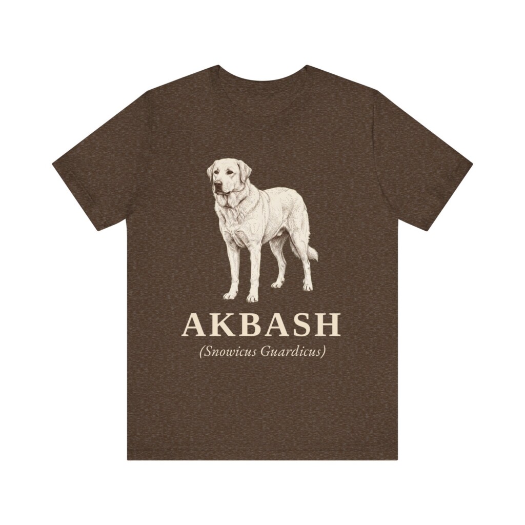 Akbash Latin Shirt, Vintage Dog Sketch Tee, Dog Latin Gift