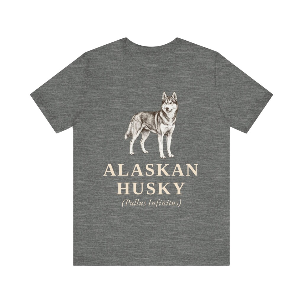 Alaskan Husky Latin Shirt, Vintage Dog Sketch Tee, Dog Latin Gift Alaskan Husky Latin Shirt, Vintage Dog Sketch Tee, Dog Latin Gift