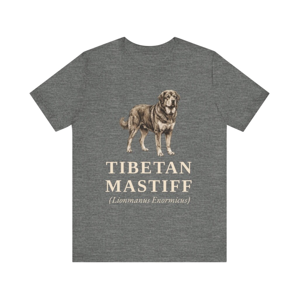 Tibetan Mastiff Latin Shirt, Vintage Dog Sketch Tee, Dog Latin Gift