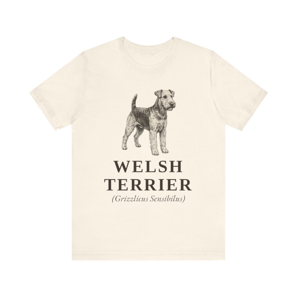 Welsh Terrier Latin Shirt, Vintage Dog Sketch Tee, Dog Latin Gift Welsh Terrier Latin Shirt, Vintage Dog Sketch Tee, Dog Latin Gift
