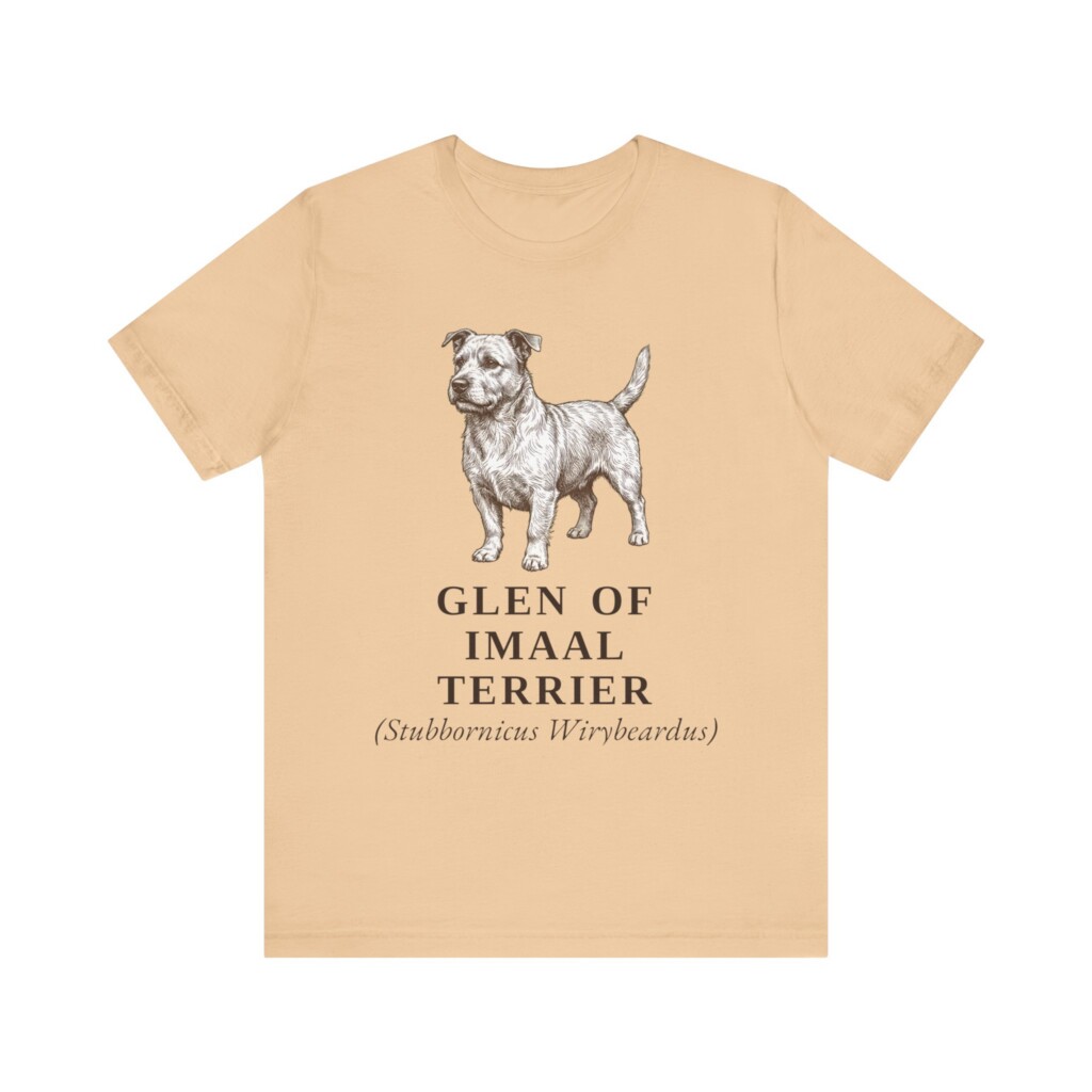 Glen of Imaal Terrier Latin Shirt, Vintage Dog Sketch Tee, Dog Latin Gift