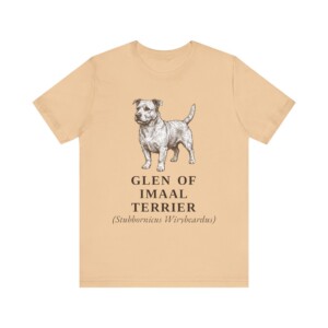Glen of Imaal Terrier Latin Shirt, Vintage Dog Sketch Tee, Dog Latin Gift