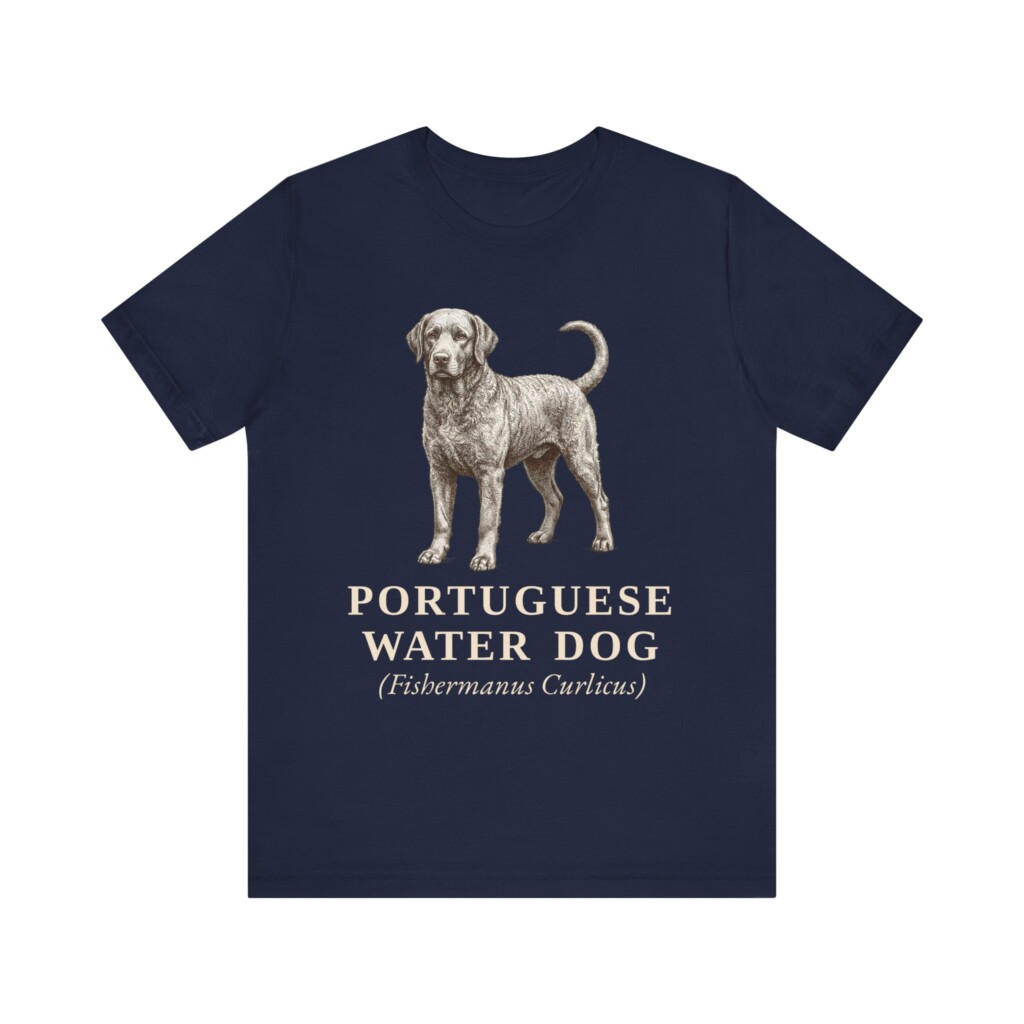 Portuguese Water Dog Latin Shirt, Vintage Dog Sketch Tee, Dog Latin Gift