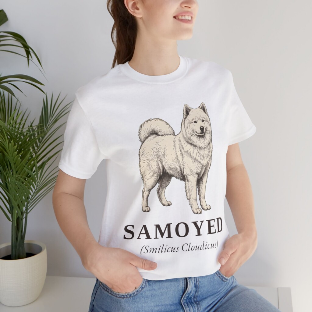 Samoyed Latin Shirt, Vintage Dog Sketch Tee, Dog Latin Gift