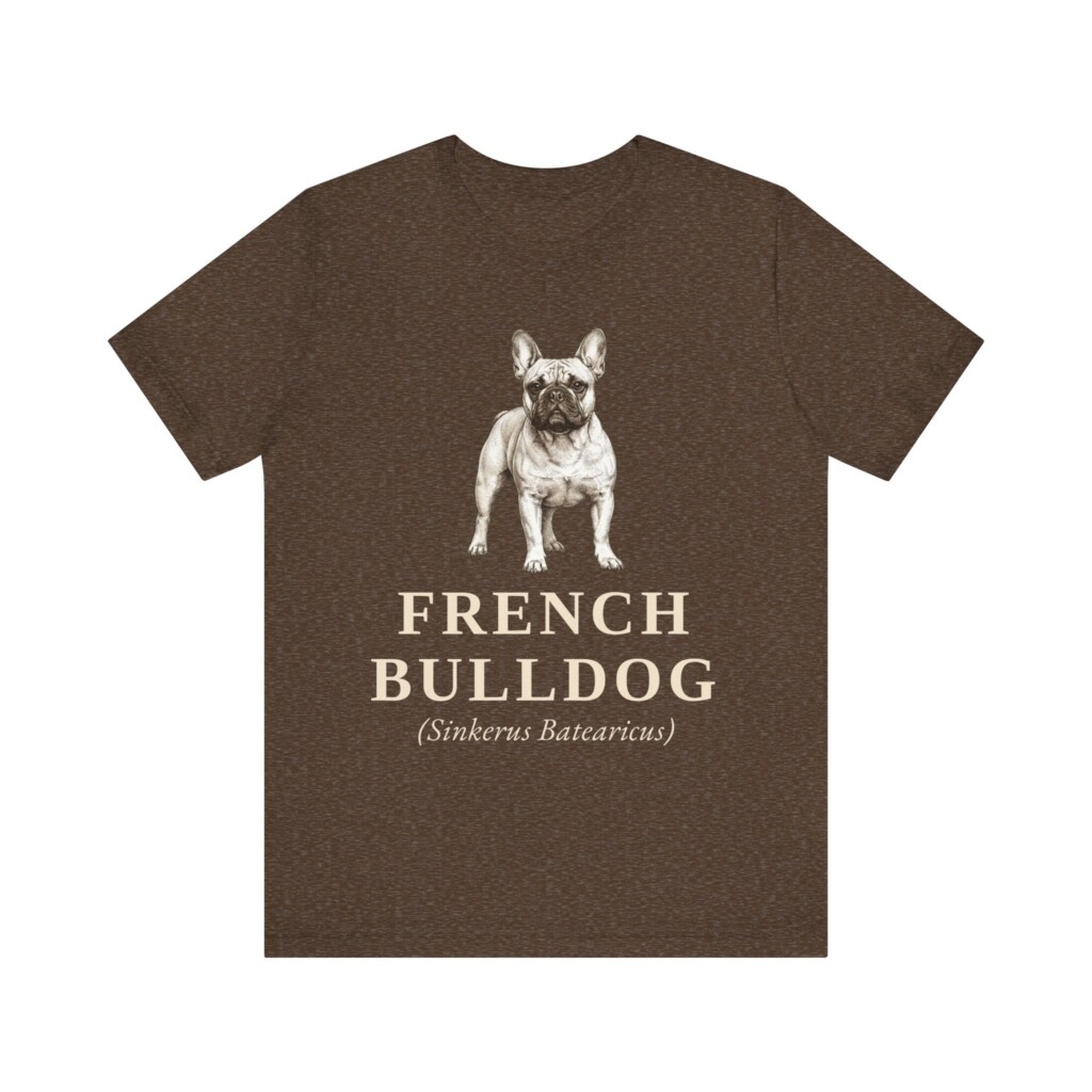 French Bulldog Latin Shirt, Vintage Dog Sketch Tee, Dog Latin Gift