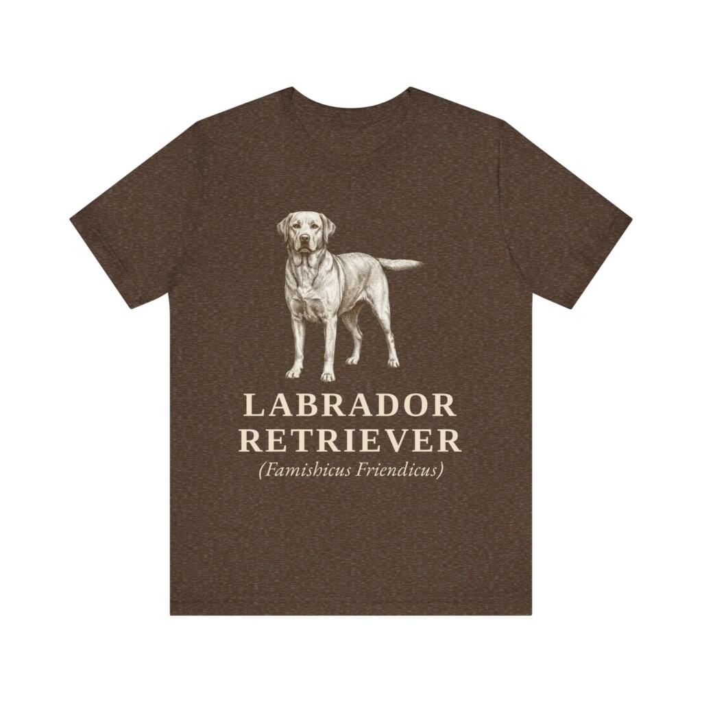 Labrador Retriever Latin Shirt, Vintage Dog Sketch Tee, Dog Latin Gift