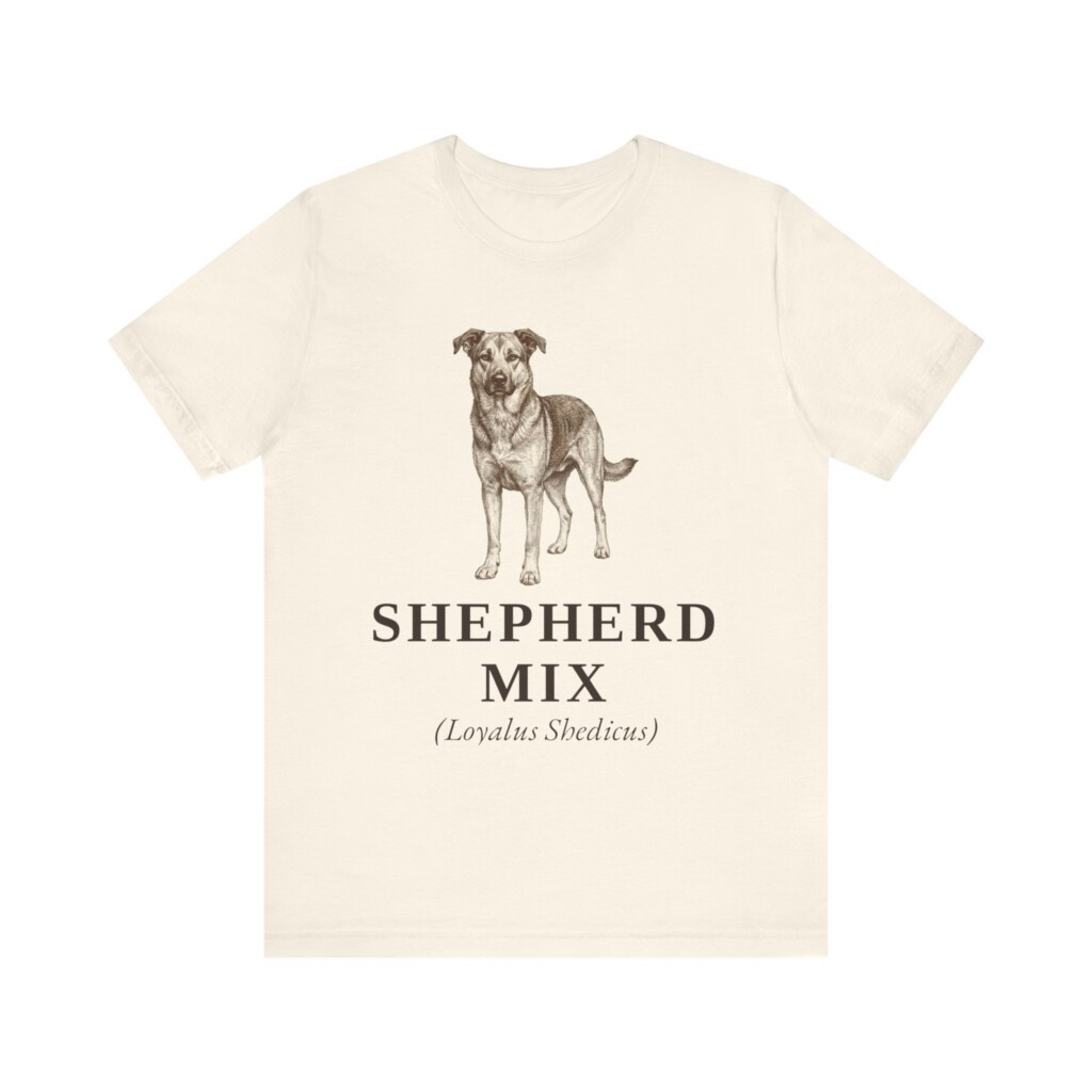 Shepherd Mix Latin Shirt, Vintage Dog Sketch Tee, Dog Latin Gift