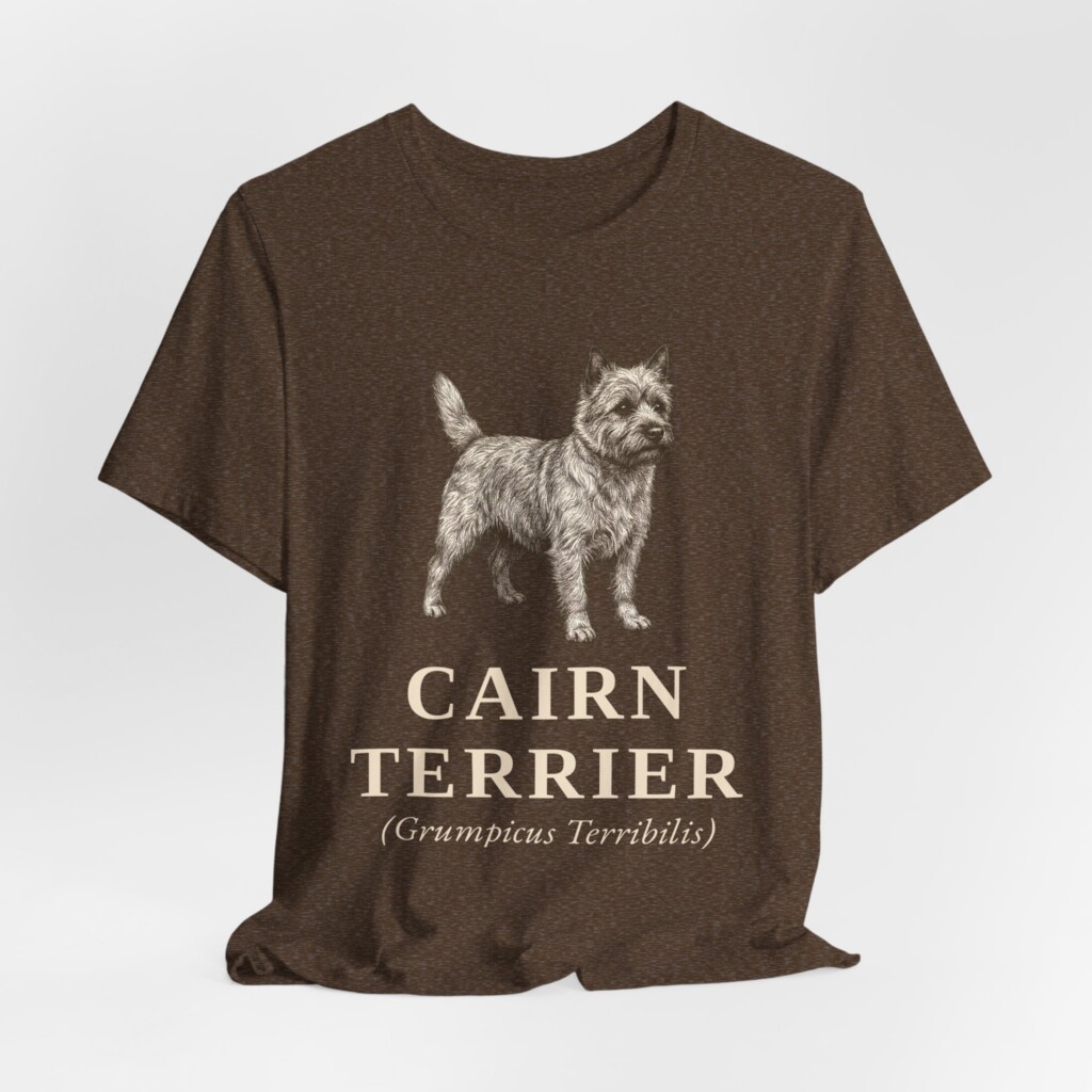 Cairn Terrier Latin Shirt, Vintage Dog Sketch Tee, Dog Latin Gift