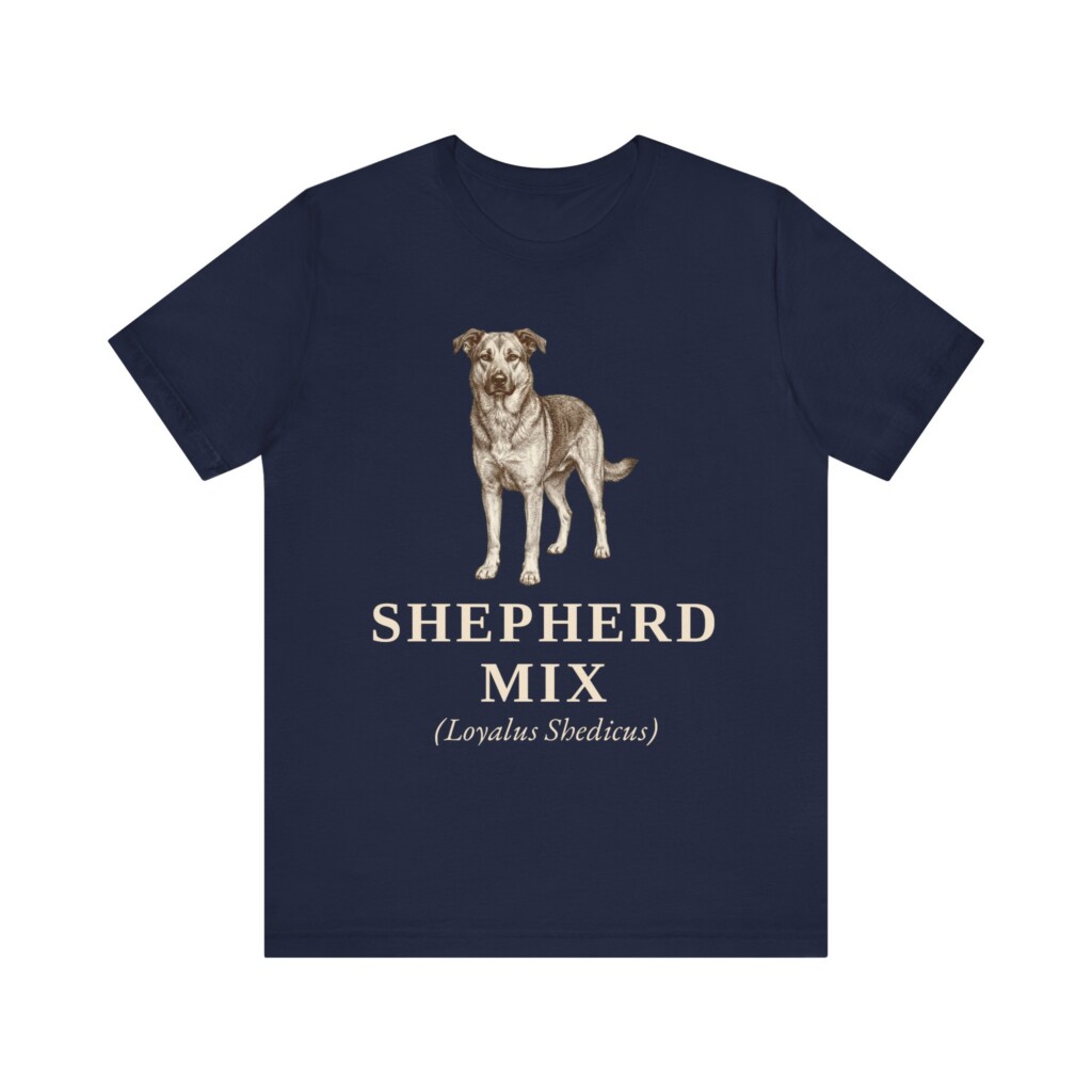 Shepherd Mix Latin Shirt, Vintage Dog Sketch Tee, Dog Latin Gift