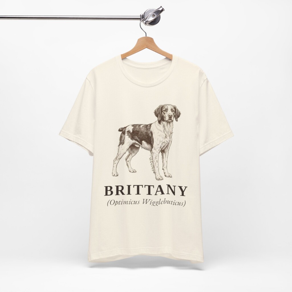 Brittany Latin Shirt, Vintage Dog Sketch Tee, Dog Latin Gift Brittany Latin Shirt, Vintage Dog Sketch Tee, Dog Latin Gift