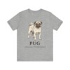 Pug Latin Shirt, Vintage Dog Sketch Tee, Dog Latin Gift