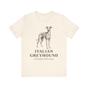 Italian Greyhound Latin Shirt, Vintage Dog Sketch Tee, Dog Latin Gift