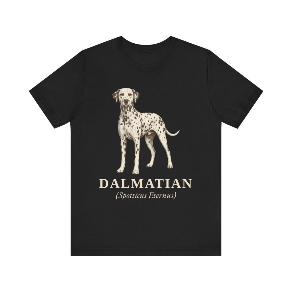 Dalmatian Latin Shirt, Vintage Dog Sketch Tee, Dog Latin Gift