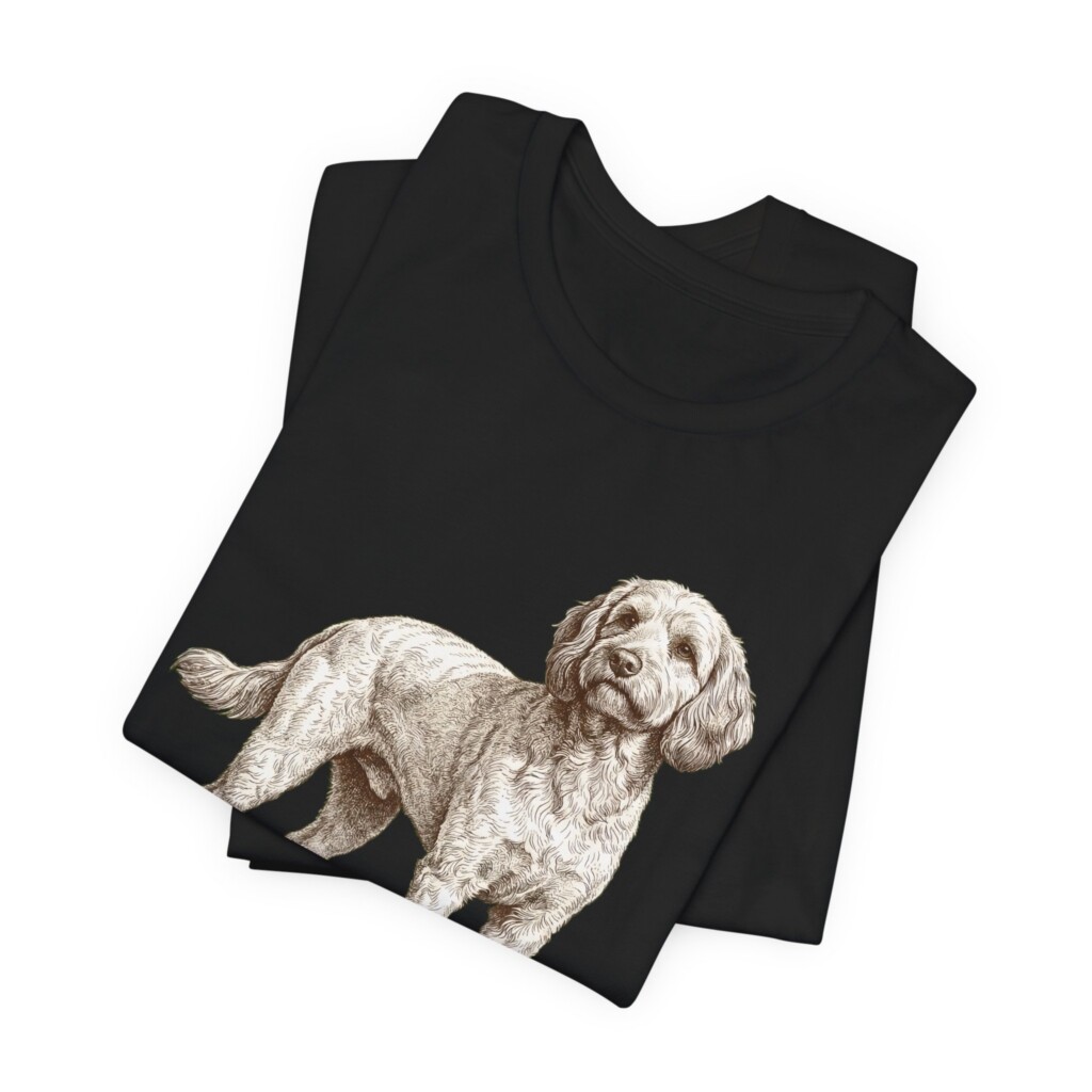 Cockapoo Latin Shirt, Vintage Dog Sketch Tee, Dog Latin Gift