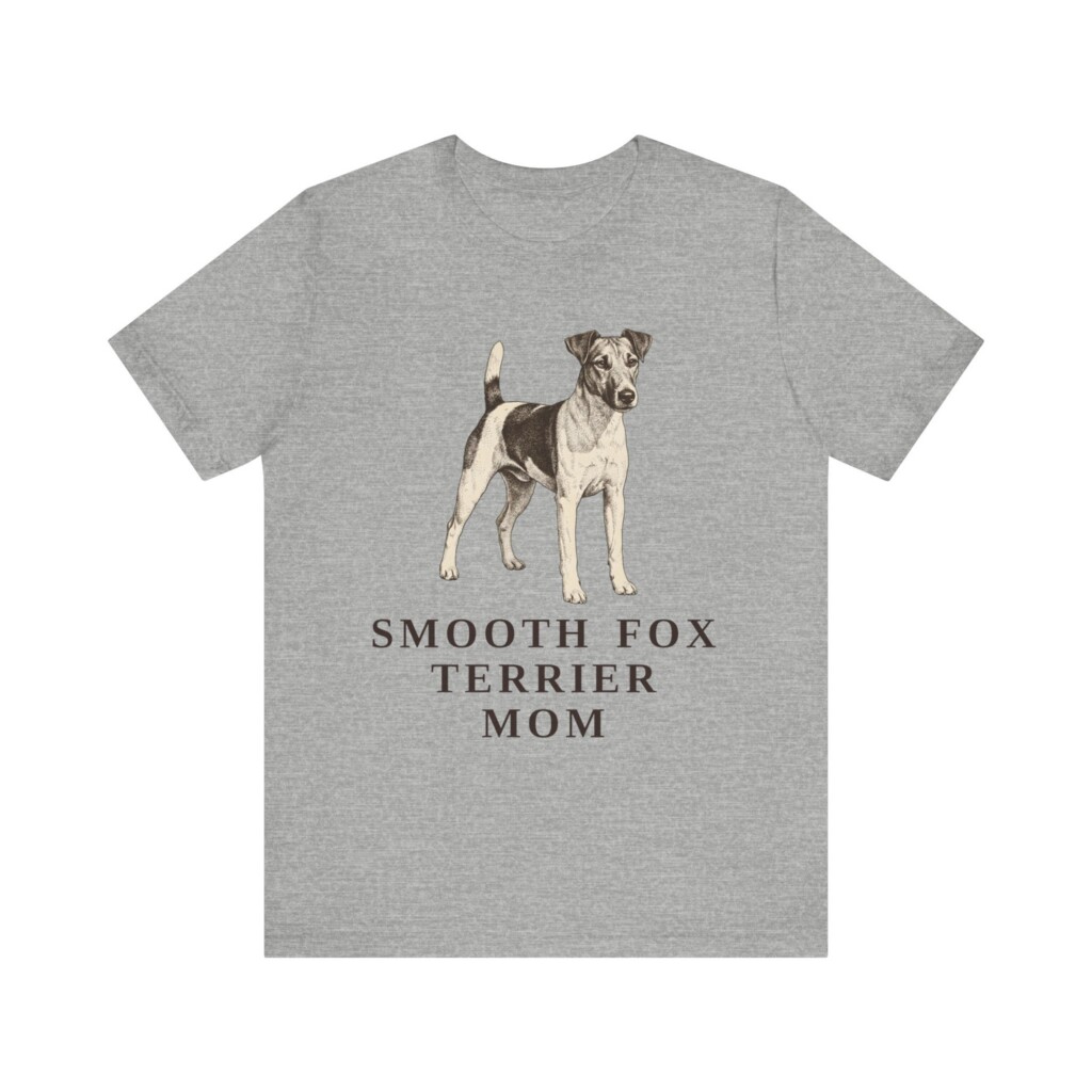 Fox Terrier (Smooth) Mom Shirt, Vintage Dog Sketch Tee, Dog Mom Gift