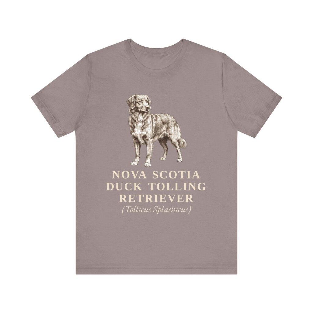 Nova Scotia Duck Tolling Retriever Latin Shirt, Vintage Dog Sketch Tee, Dog Latin Gift