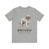 Briard Latin Shirt, Vintage Dog Sketch Tee, Dog Latin Gift