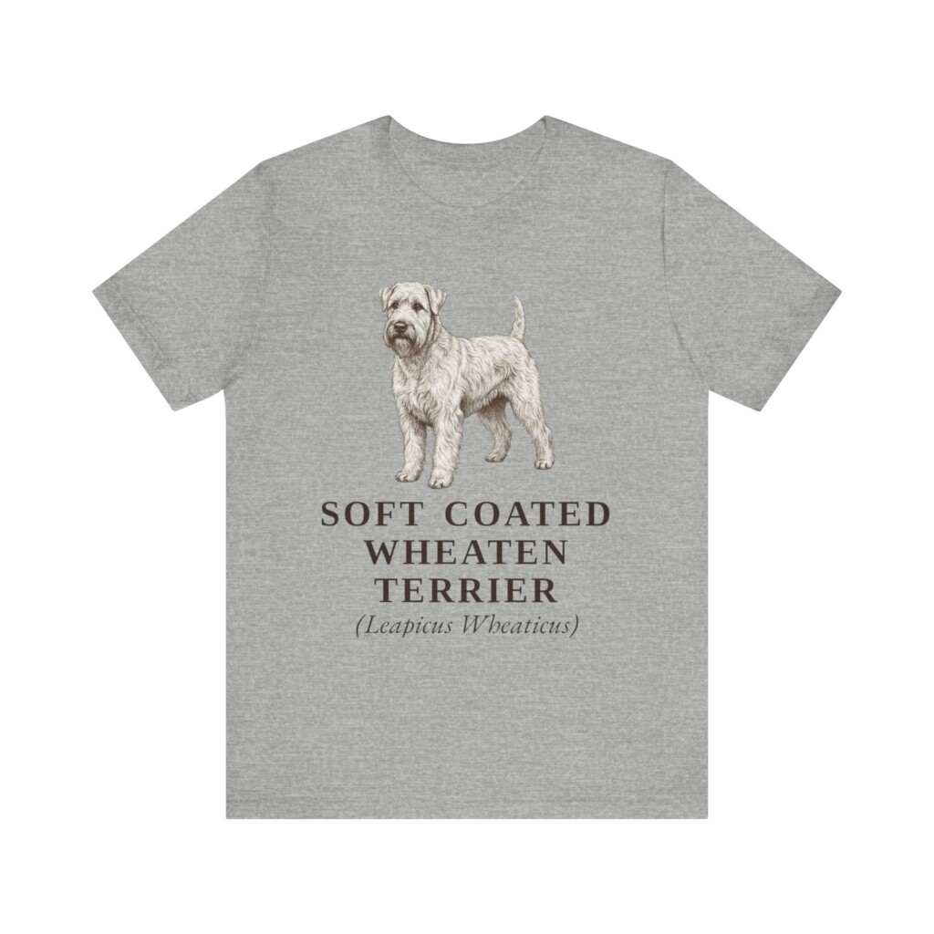 Soft Coated Wheaten Terrier Latin Shirt, Vintage Dog Sketch Tee, Dog Latin Gift